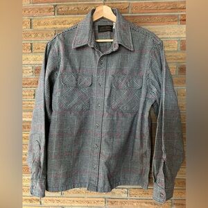 Eddie Bauer Black and Red Plaid Shirt